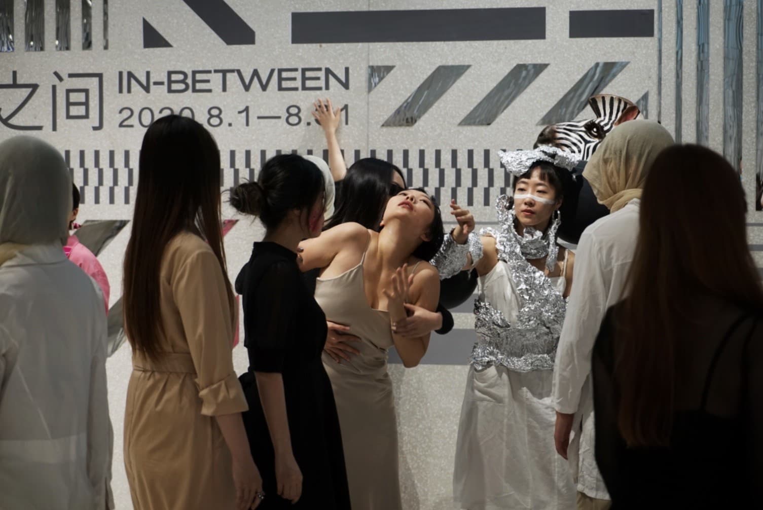 Mask Soliloquy — site-specific performance at Beijing Times Art Museum